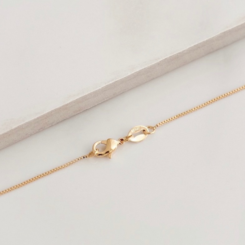 Crystal Gold Cross Necklace | 18k Gold Filled - Picture 8 of 8